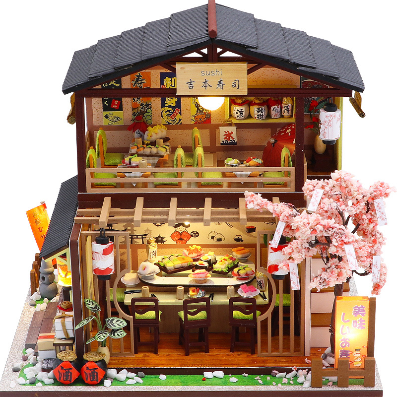 Model Kit Japanese - DIY деревянная миниатюрная модель комплект японский