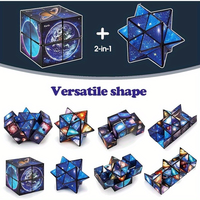 Model Kit Infinite Dimension - Кубик-головоломка 2-в-1 «Звездное небо»: Волшебный куб,
