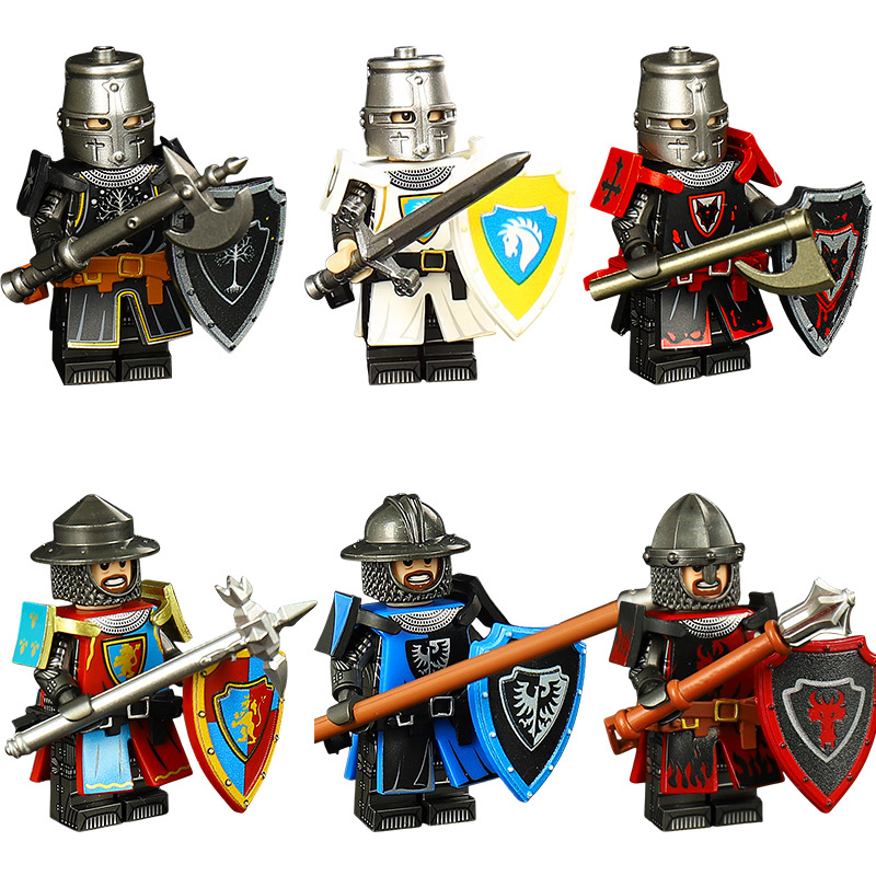 Model Kit Knight - Конструктор ST3631-3636 «Средневековый Огненный Дракон: Рыцарь