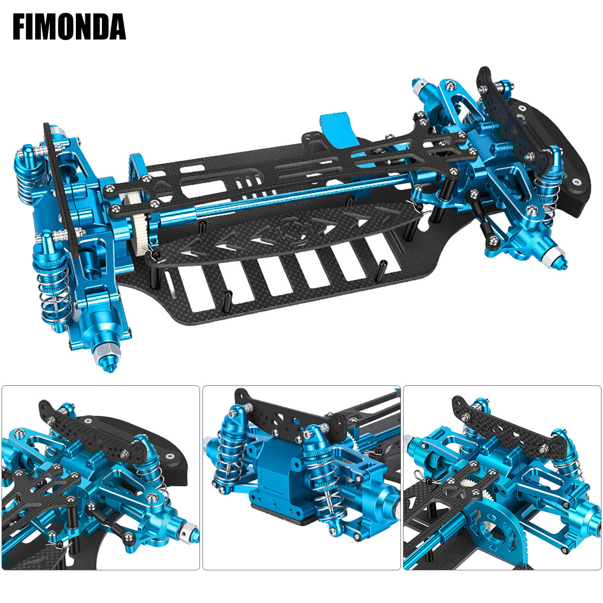 Model Kit Tamiya - Комплект шасси из алюминия и карбона