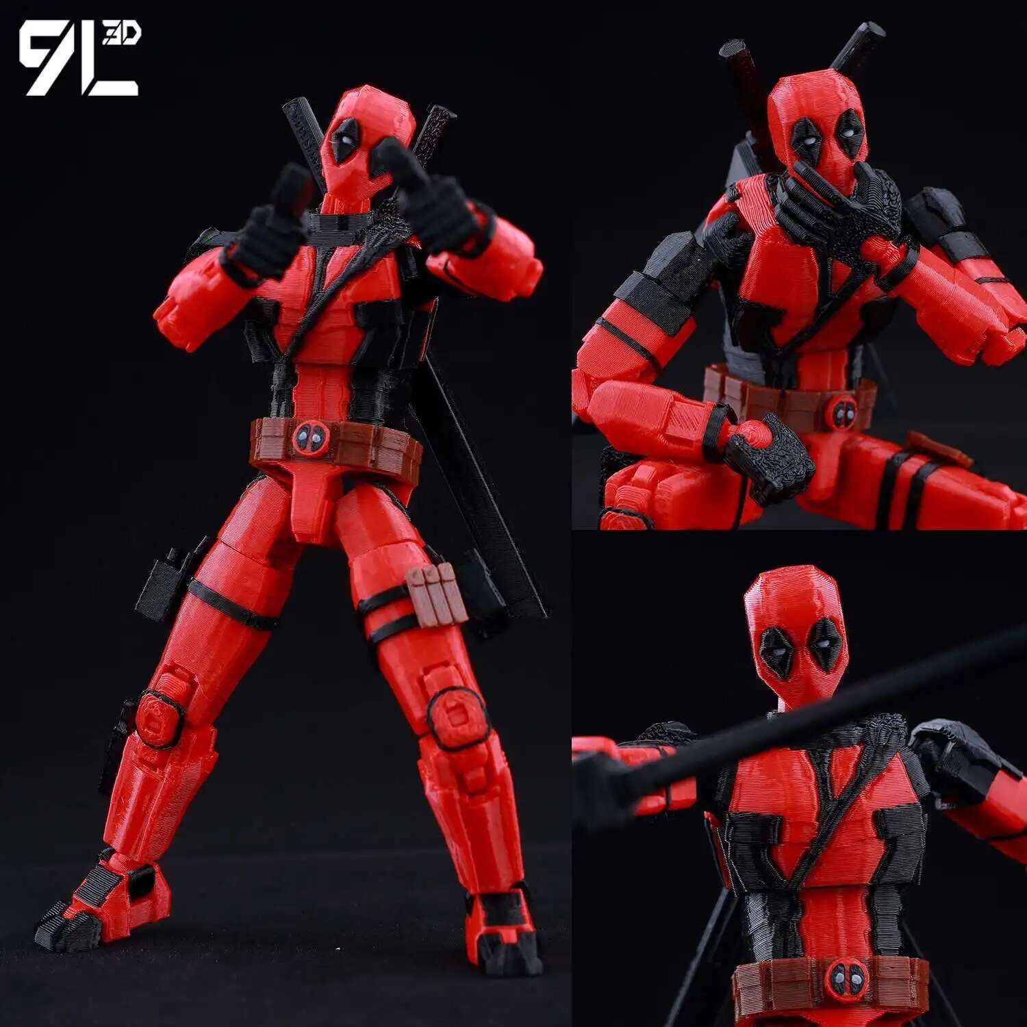 Model Kit Deadpool - 9L3D печатный Дэдпул Росомаха аниме персонажи