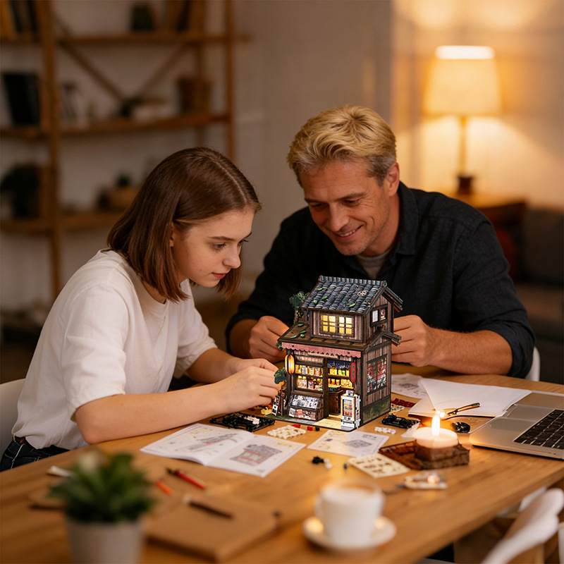 Миниатюрная книжная полка DIY  – обзор и цена Model Kit Japanese