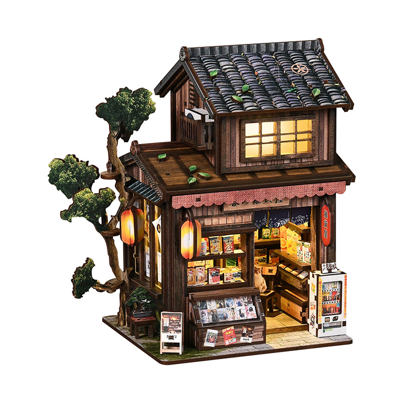 Миниатюрная книжная полка DIY  – обзор и цена Model Kit Japanese