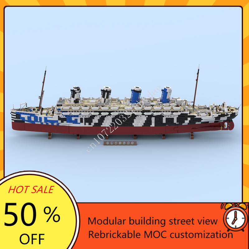 10615 шт. MOC HMT Olympus Tita – обзор и цена Model Kit Battleship