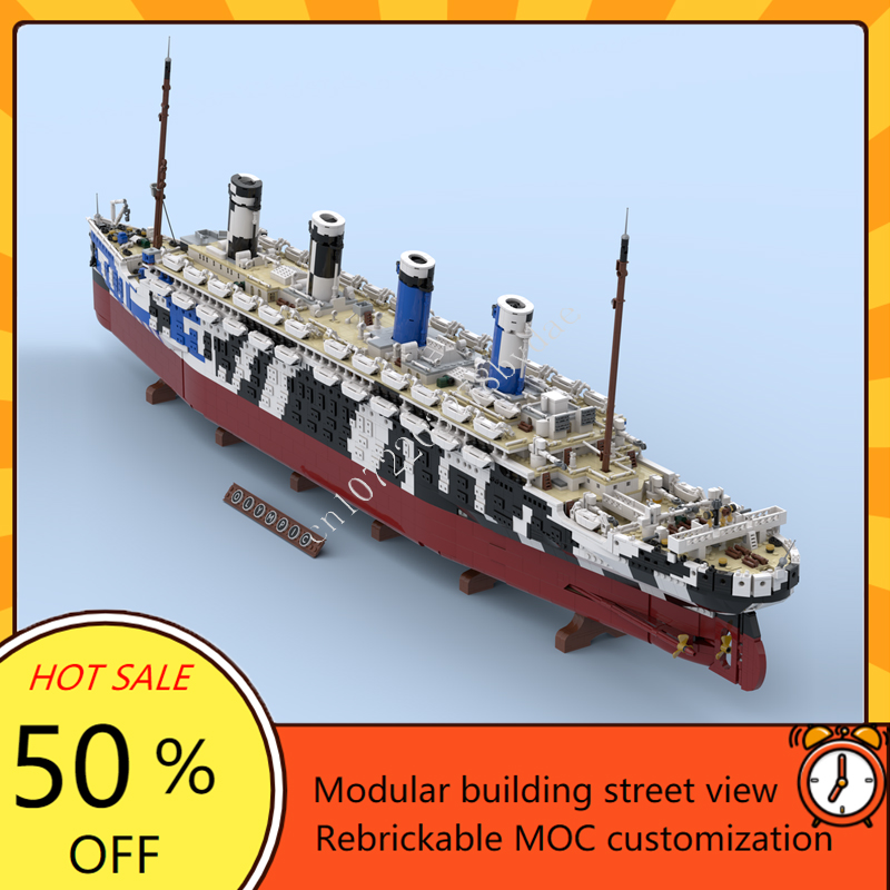 10615 шт. MOC HMT Olympus Tita – обзор и цена Model Kit Battleship
