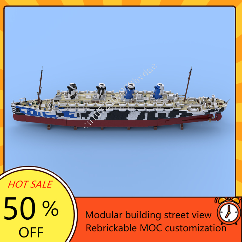 10615 шт. MOC HMT Olympus Tita – обзор и цена Model Kit Battleship