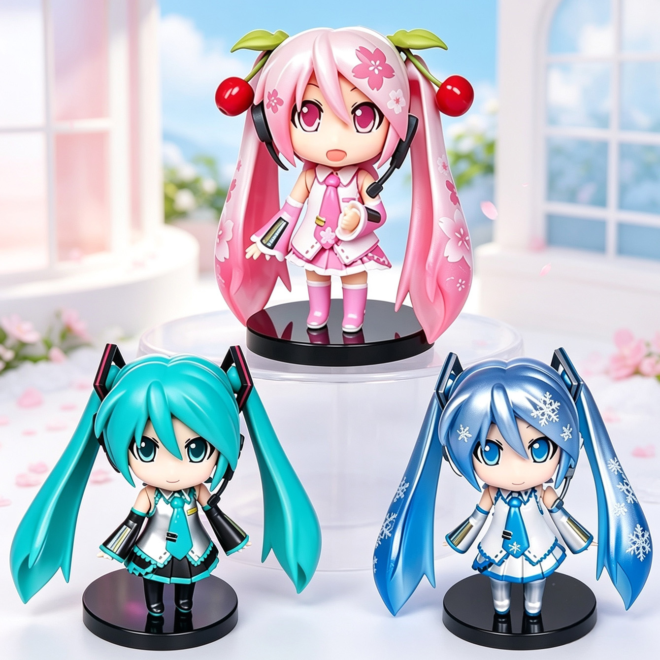 Набор из 3 фигурок в стиле Nen – обзор и цена Model Kit Hatsune Miku