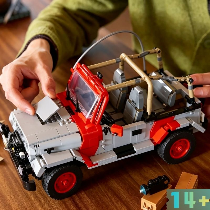 Набор для сборки «Джип Врангле – обзор и цена Model Kit Jurassic Park