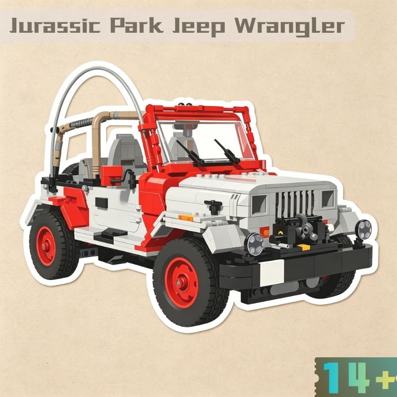 Набор для сборки «Джип Врангле – обзор и цена Model Kit Jurassic Park